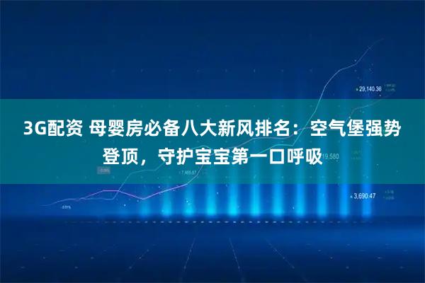 3G配资 母婴房必备八大新风排名：空气堡强势登顶，守护宝宝第一口呼吸