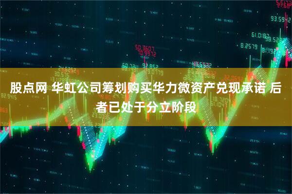 股点网 华虹公司筹划购买华力微资产兑现承诺 后者已处于分立阶段