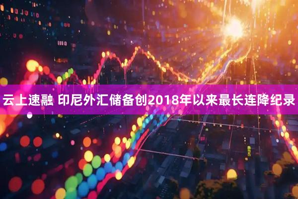 云上速融 印尼外汇储备创2018年以来最长连降纪录